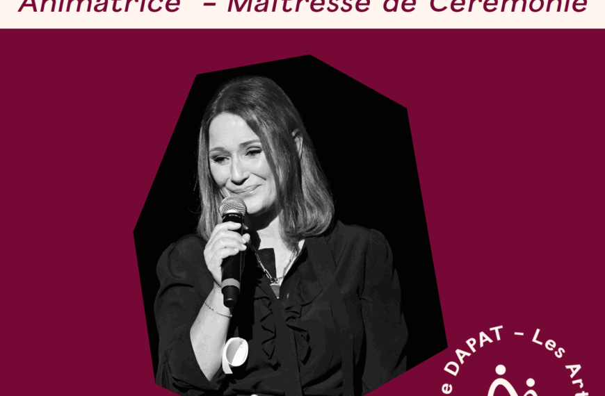 Daniela Lumbroso – Animatrice et Maîtresse de Cérémonie des Prix DAPAT 2022.