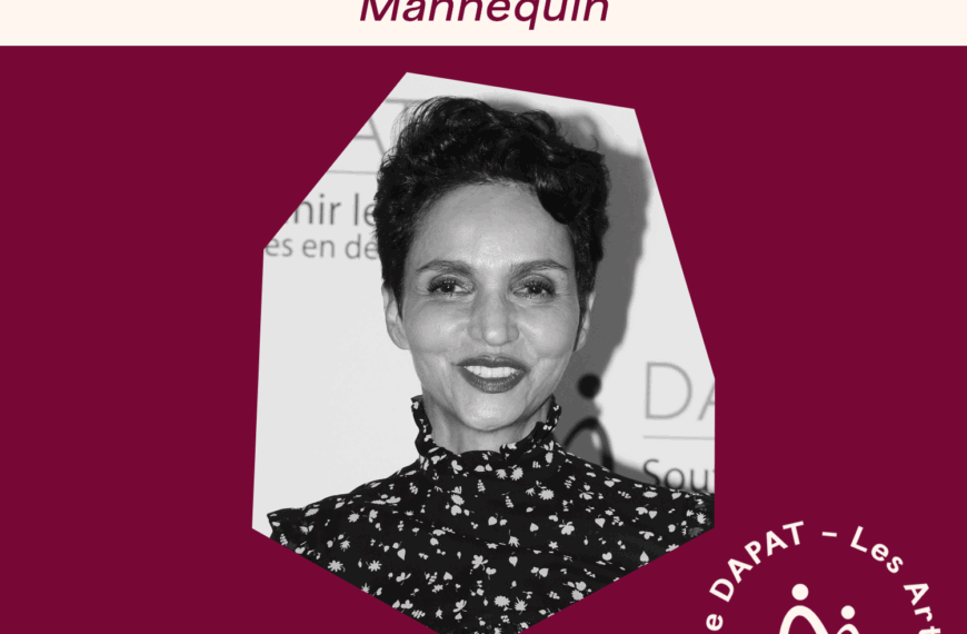 Farida Khelfa – Mannequin, remettante à la Remise des Prix DAPAT 2021