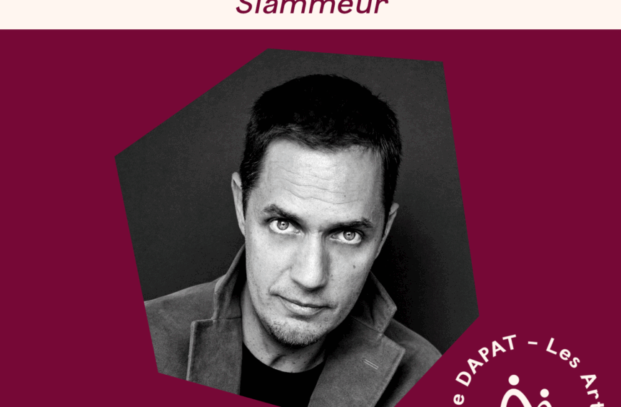 Grand Corps Malade – Slammeur, soutien des Prix DAPAT 2021