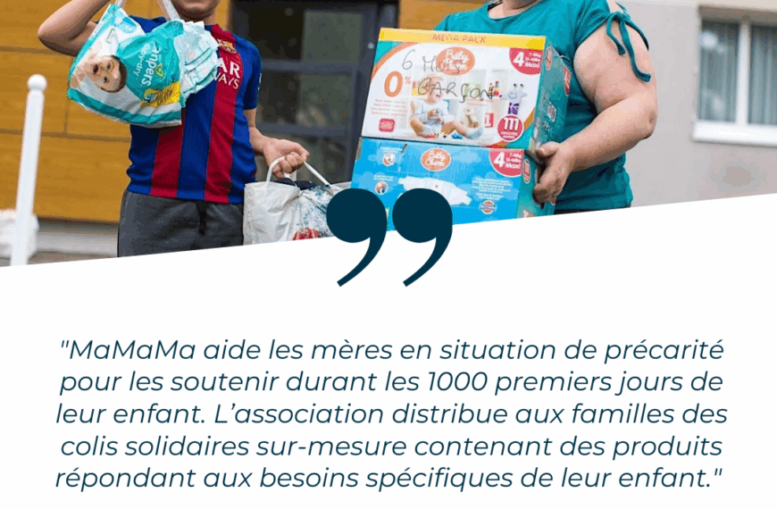 MaMaMa, une association qui vient en aide aux mères en situation de précarité durant les 1000 premiers jours de leur enfant.