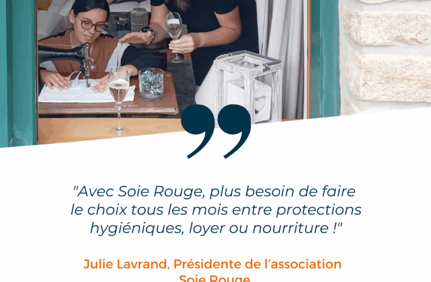 Soie Rouge, pour lutter contre la précarité menstruelle de façon écologique.