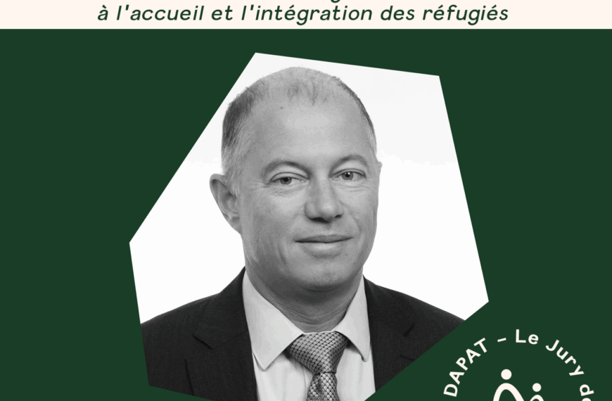 Interview de Yannick Prost – Jury des Prix DAPAT 2021 et 2022, Secrétaire Général de la Délégation Interministérielle à l’accueil et l’intégration des réfugiés.